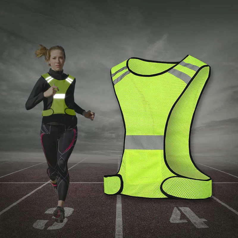 Reflective sport vest with/without battery for outdoor(MJ-S21)