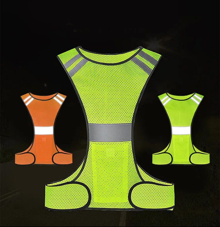 Reflective sport vest with/without battery for outdoor(MJ-S21)