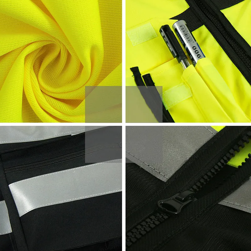 Reflective vest multi pockets for cycling(MJ-S34)