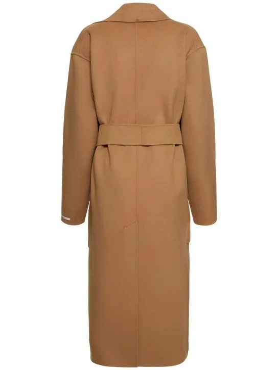 Sportmax   Veleno double breast belted wool coat 