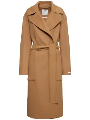 Sportmax   Veleno double breast belted wool coat 
