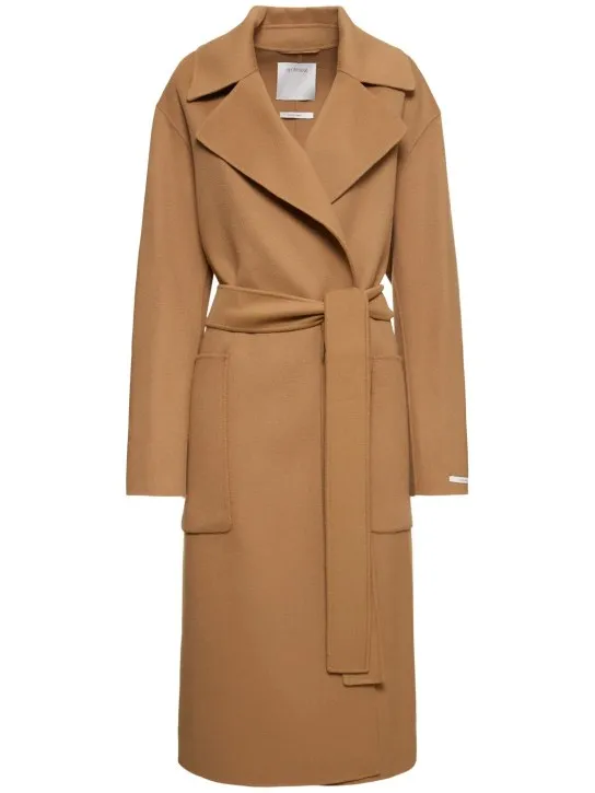 Sportmax   Veleno double breast belted wool coat 