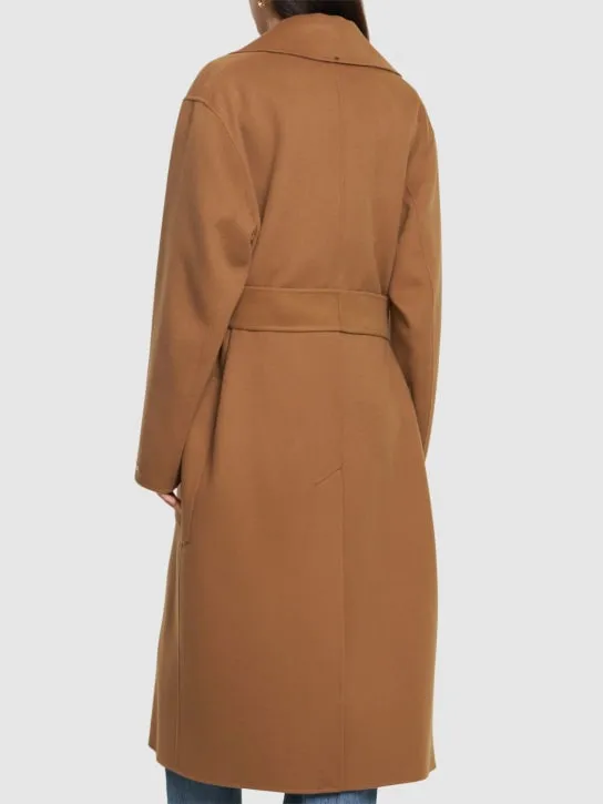 Sportmax   Veleno double breast belted wool coat 