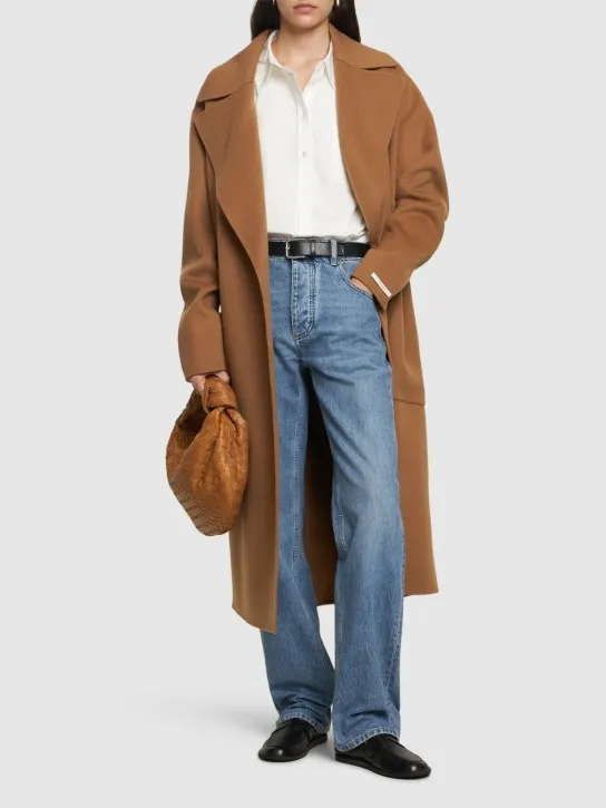 Sportmax   Veleno double breast belted wool coat 