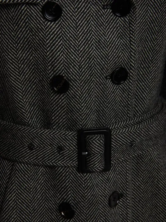 Tom Ford   Wool herringbone coat 