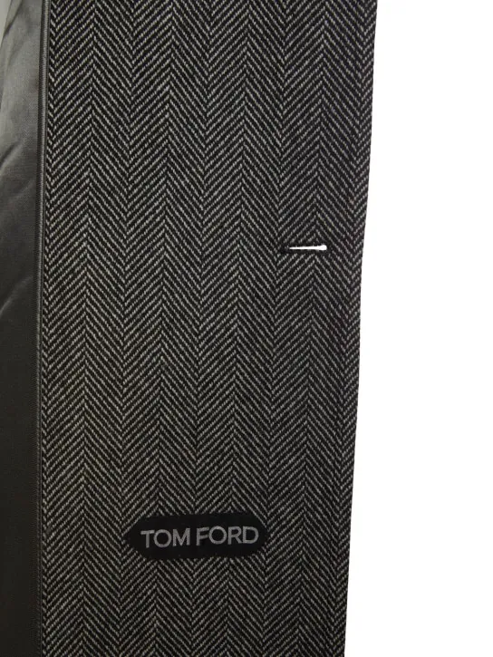 Tom Ford   Wool herringbone coat 