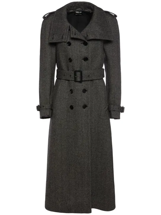 Tom Ford   Wool herringbone coat 