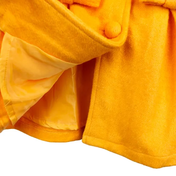 Wooly Dress Coat With Bows